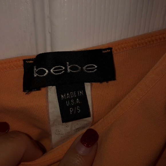 SOLD ❌ Orange Bebe workout tank top - Picture 5 of 6